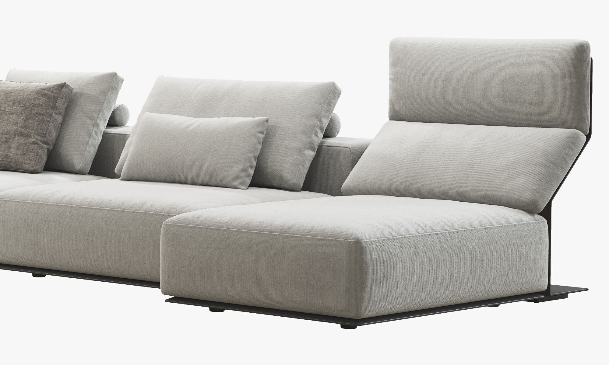 Poliform Westside Chaise Lounge Corner Sofa 2 3D model_4