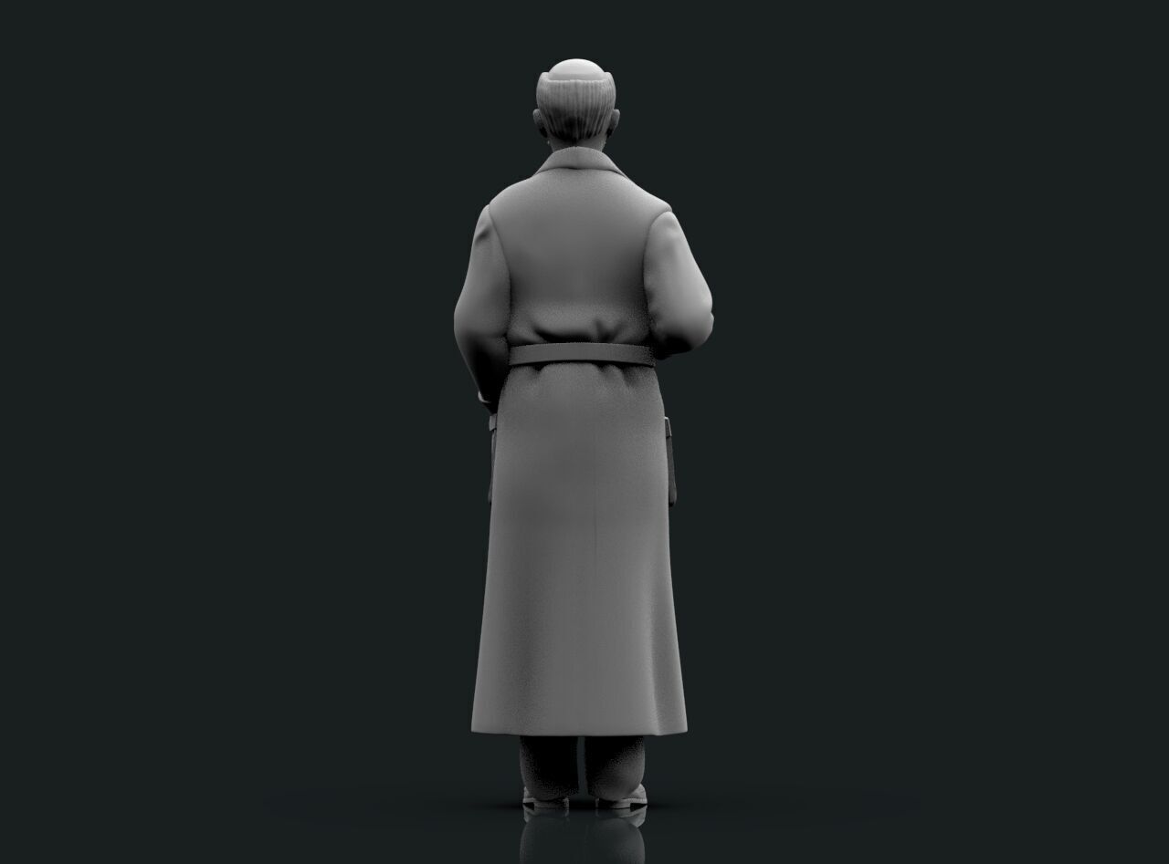 Man in a dressing gown 3D print model_30