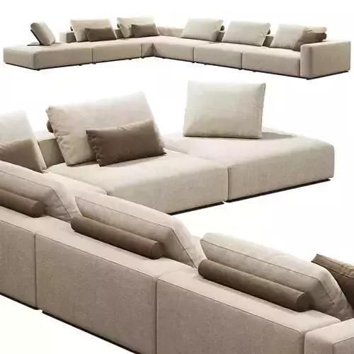Poliform Westside Corner Sofa 3D model