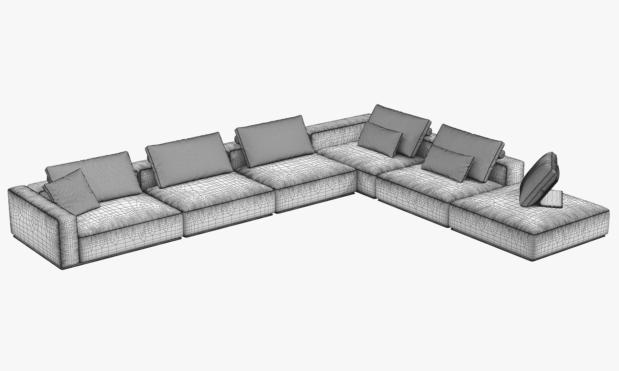 Poliform Westside Corner Sofa 3D model_15