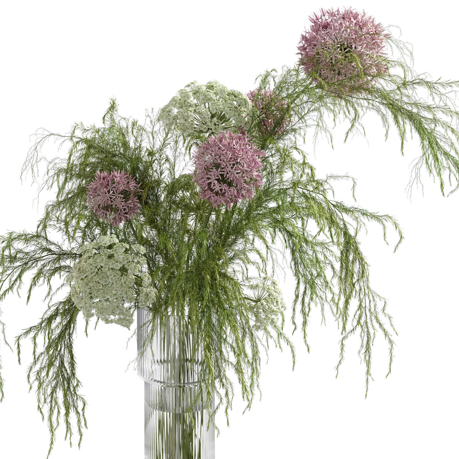 Flower In Vase 50 3D model_4