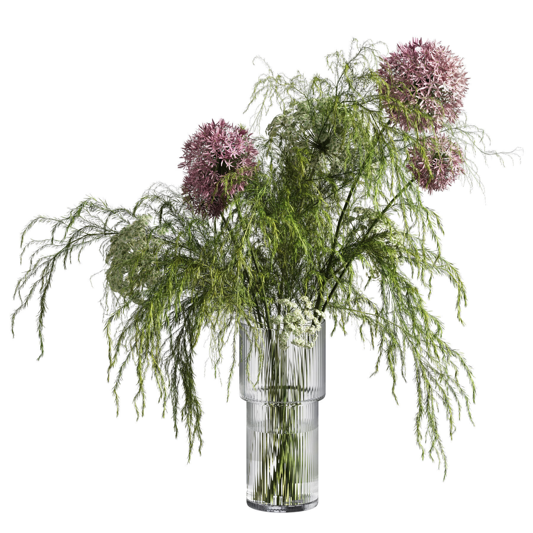 Flower In Vase 50 3D model_2