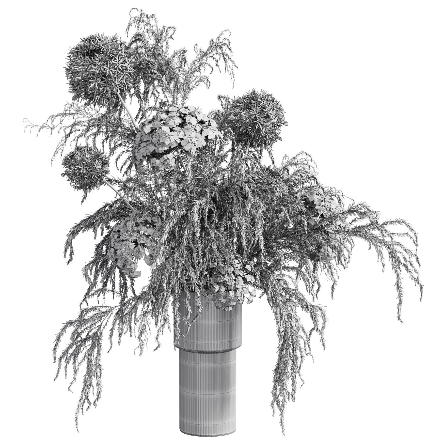 Flower In Vase 50 3D model_6