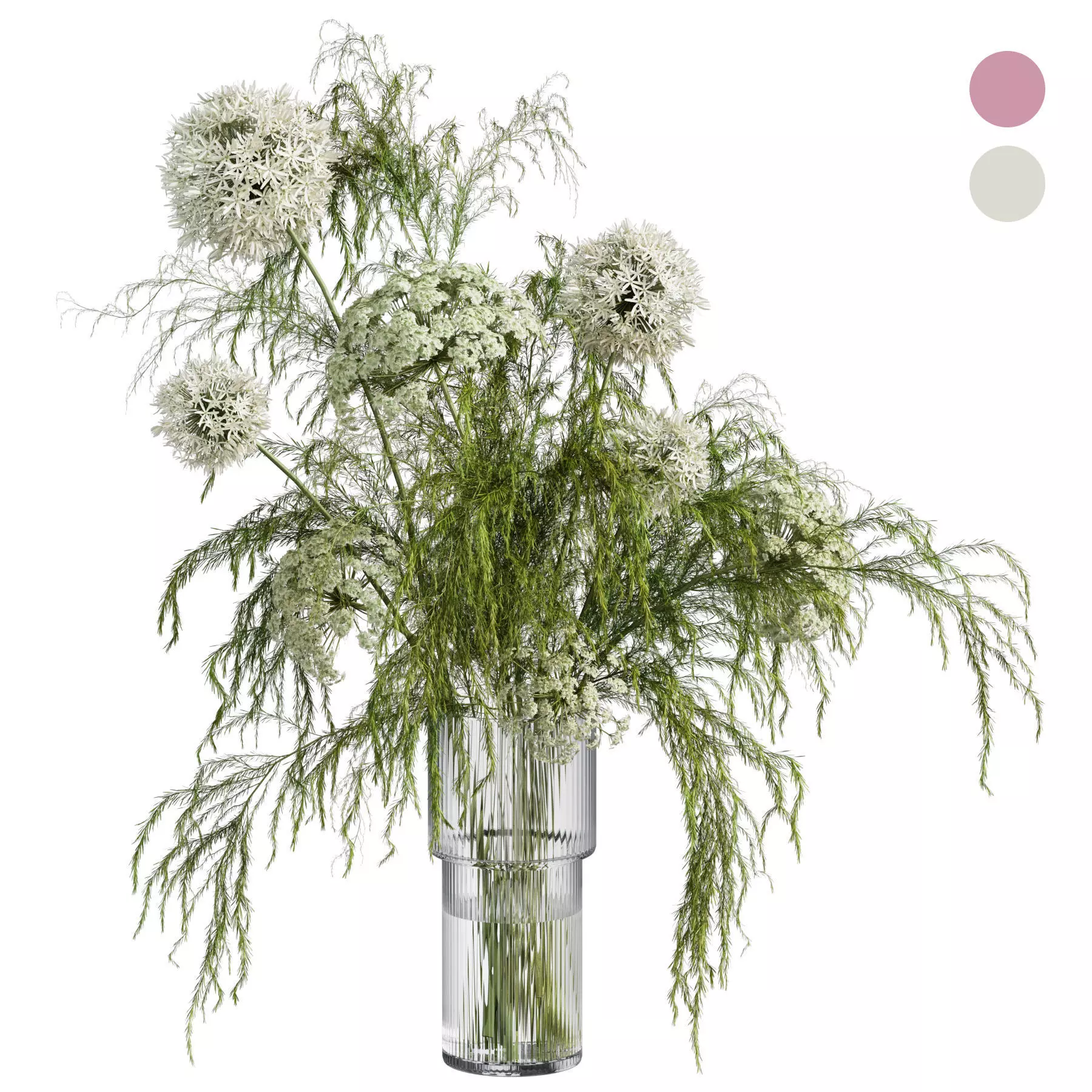 Flower In Vase 50 3D model_0