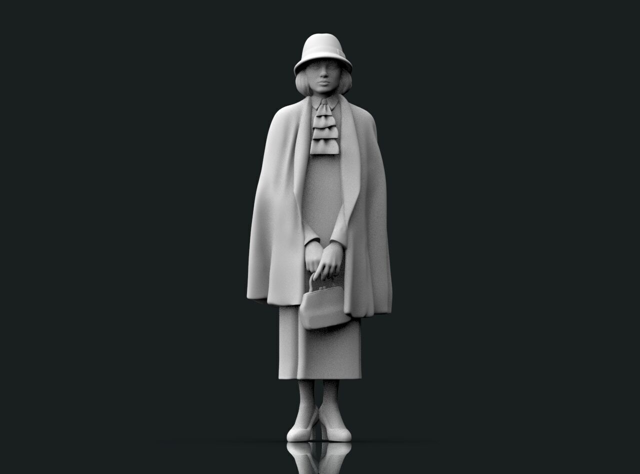 Retro Woman 3D print model_4