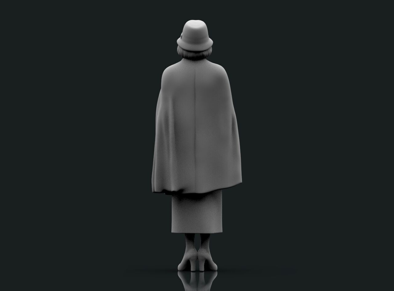 Retro Woman 3D print model_31