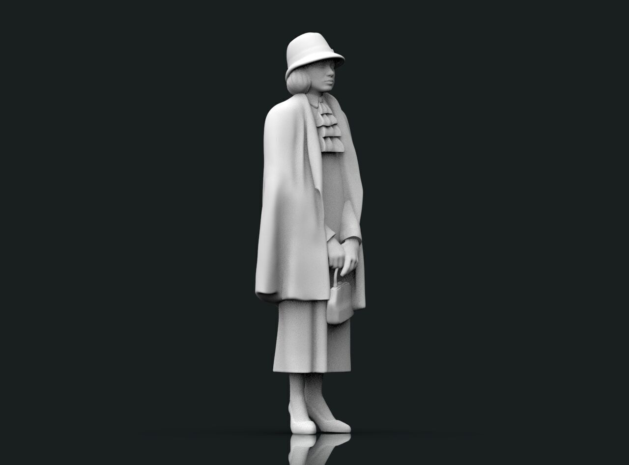 Retro Woman 3D print model_16
