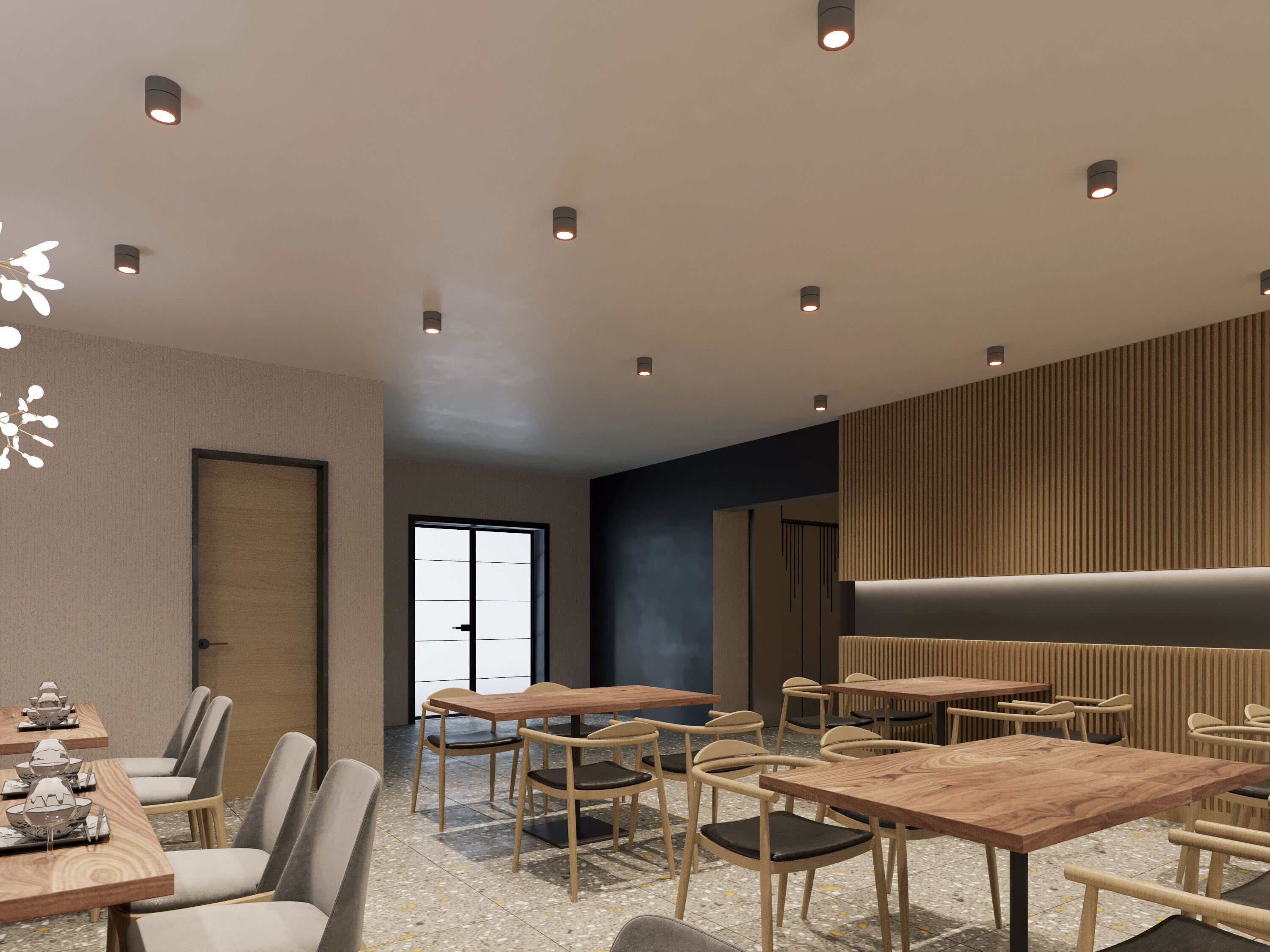 Fast Food Interior 3D Scene High-Quality Corona Render Ready 3D model_12