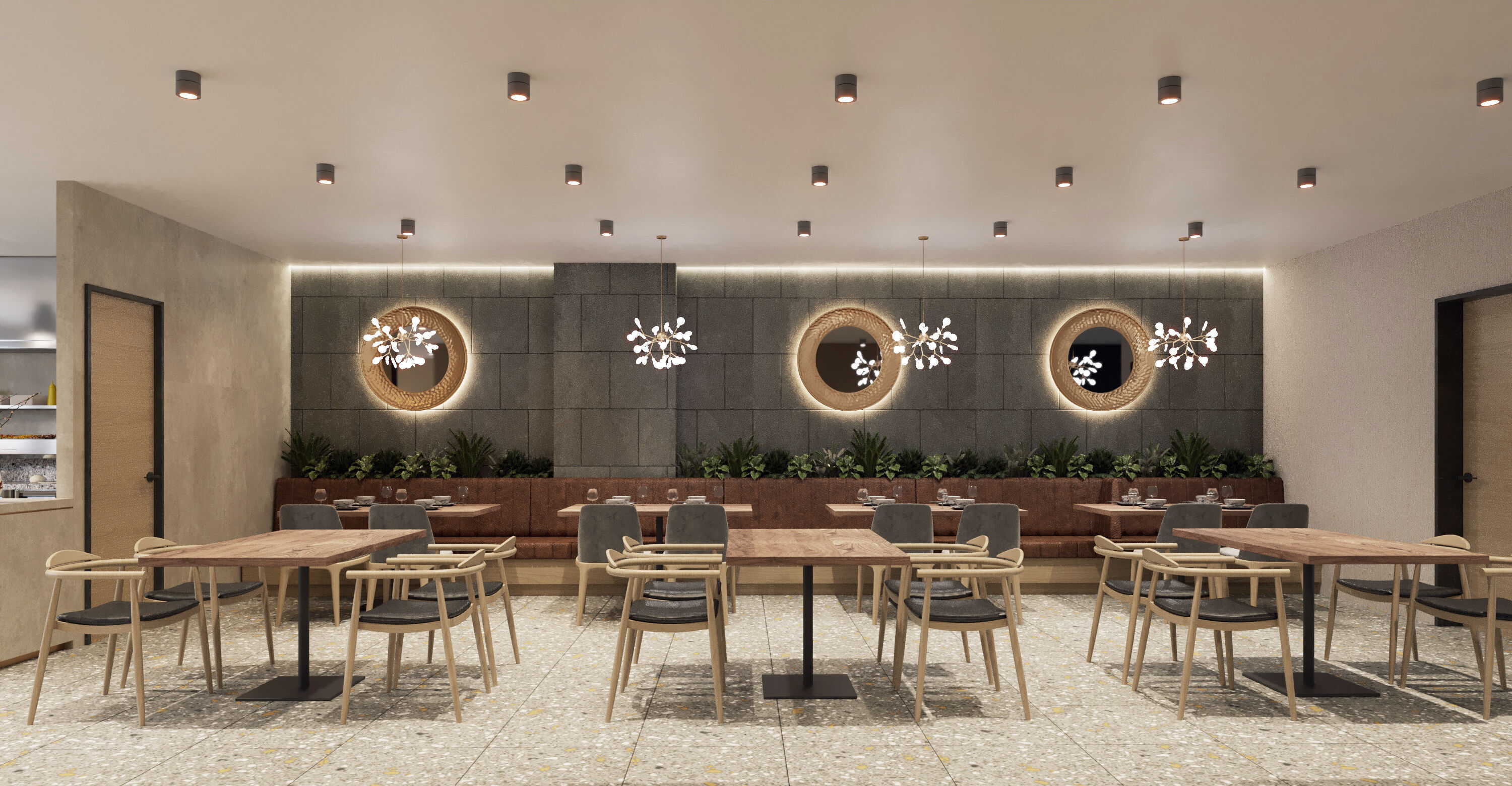 Fast Food Interior 3D Scene High-Quality Corona Render Ready 3D model_16