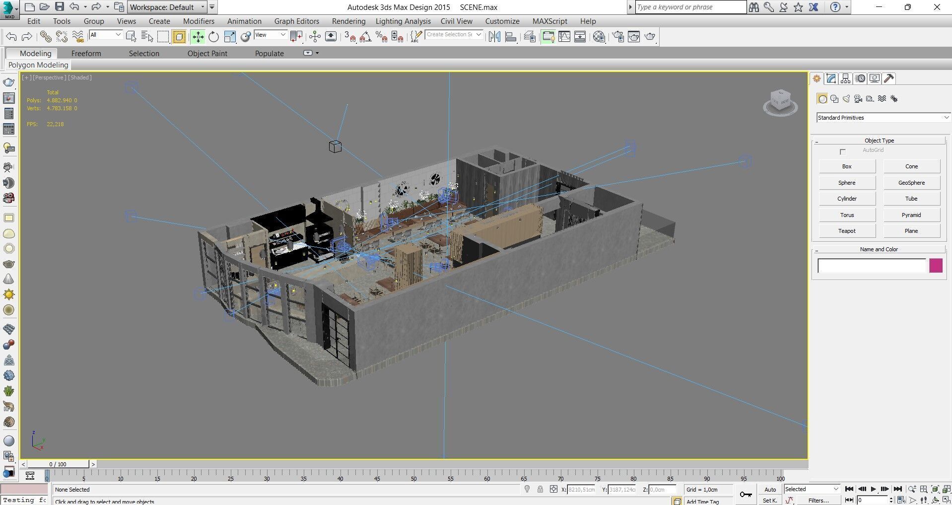 Fast Food Interior 3D Scene High-Quality Corona Render Ready 3D model_20