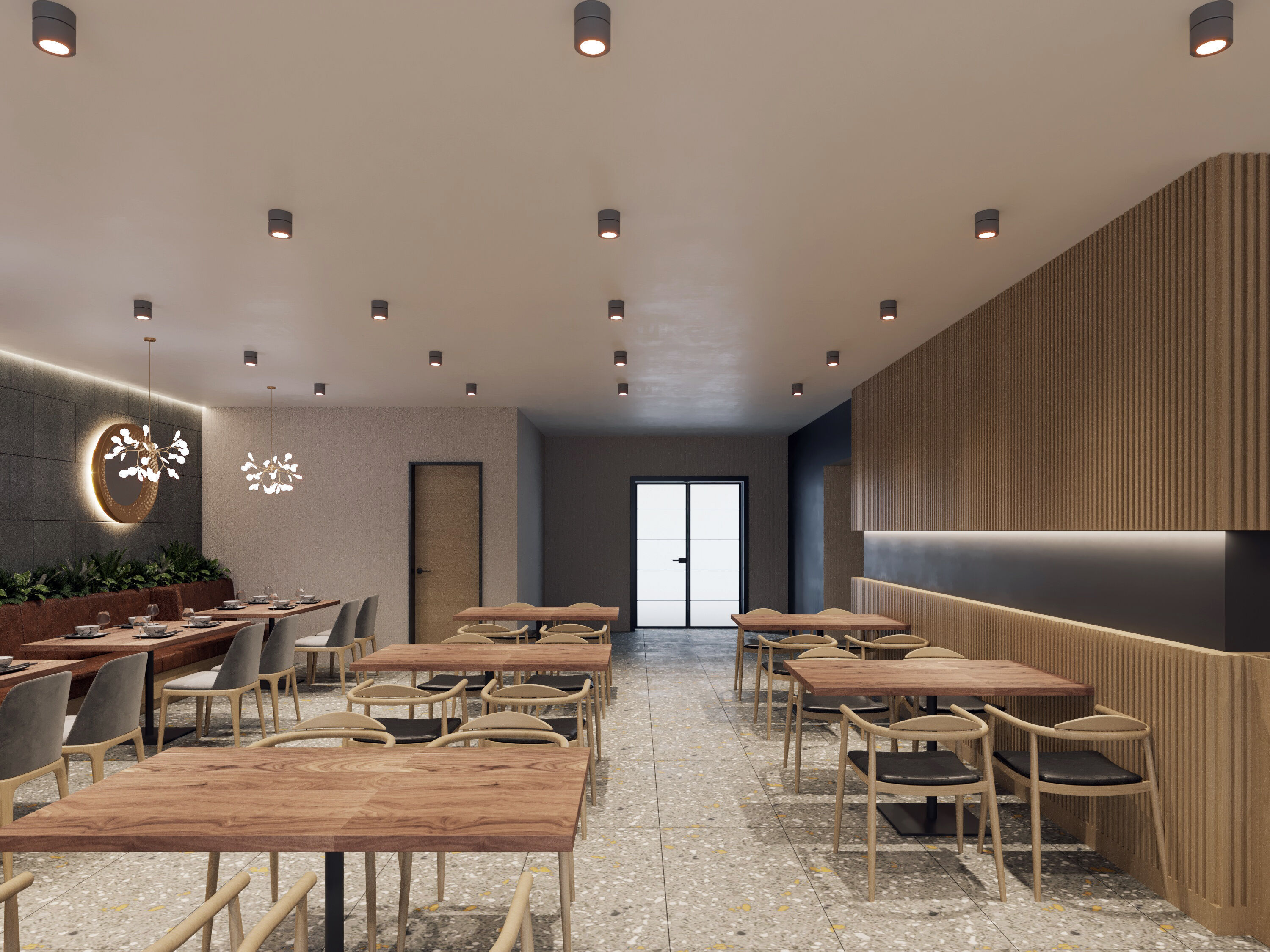 Fast Food Interior 3D Scene High-Quality Corona Render Ready 3D model_8