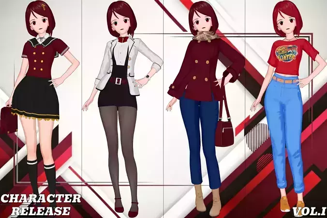 Anime Characters Pack Vol I