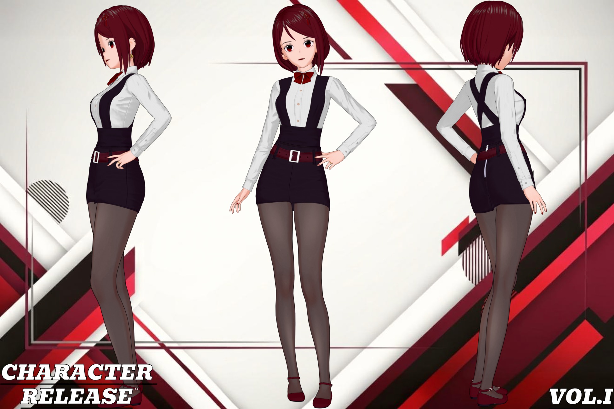 Anime Characters Pack Vol I 3D Model Collection_15