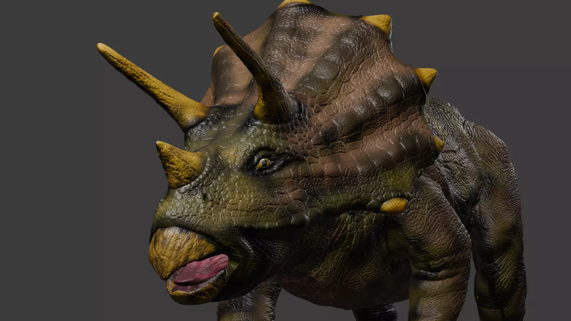 Triceratops Dinosaur - High-Quality 3D Printable Model 3D print model_0