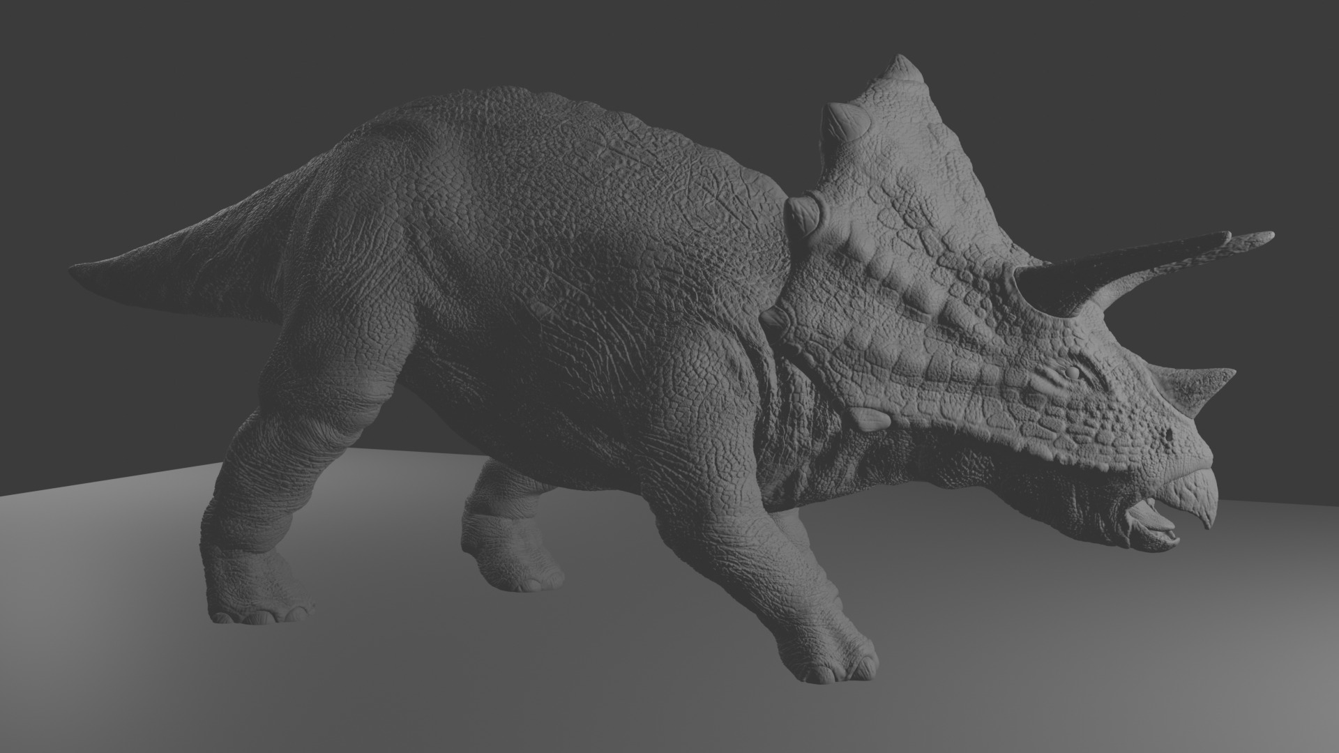 Triceratops Dinosaur - High-Quality 3D Printable Model 3D print model_3