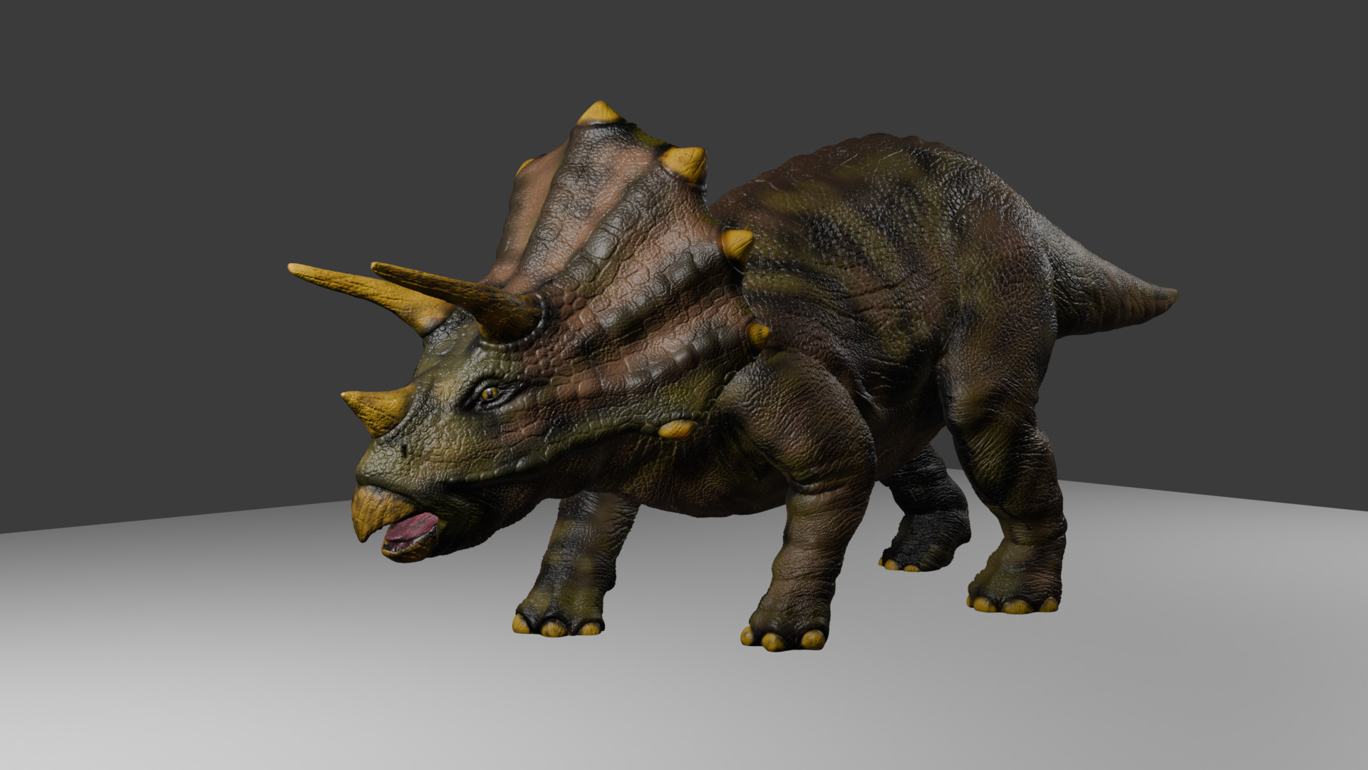 Triceratops Dinosaur - High-Quality 3D Printable Model 3D print model_1