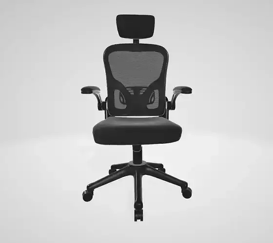 high-end office chair with headrest