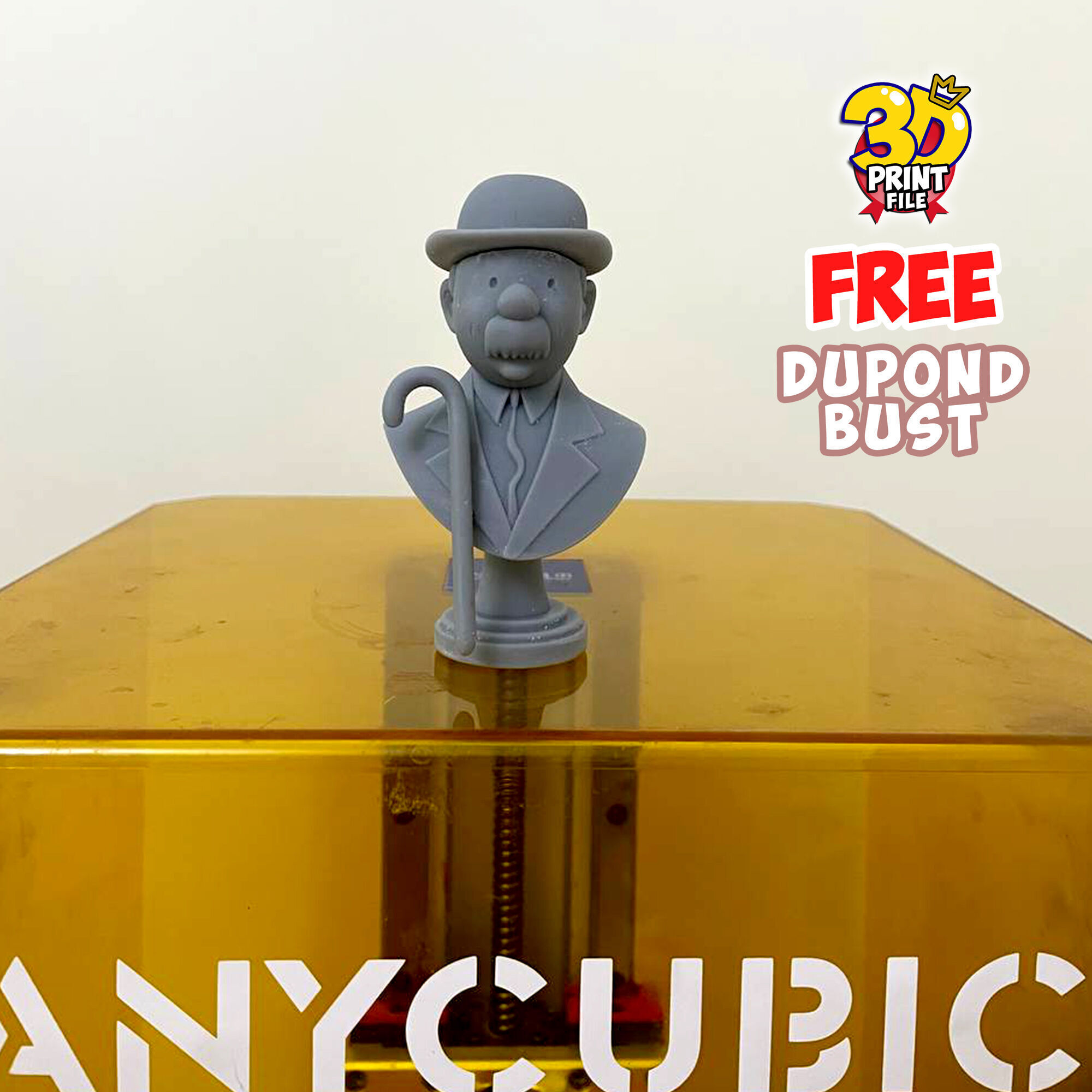 FREE Thompson Dupond 3d bust model Free size Free 3D print model_5