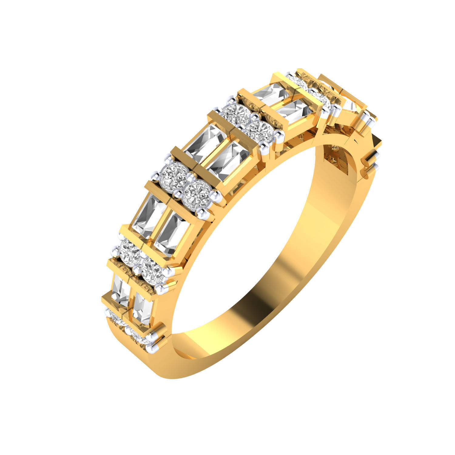 Mens Ring Render 3dm STL MTL SLC JCD OBJ FBX Details 3D print model_16
