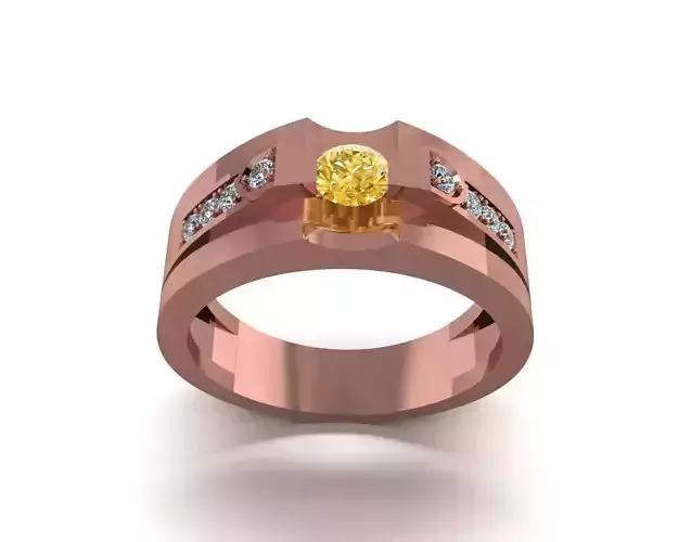 Stylish 3D Ring Model for Jewelry Making Code R13