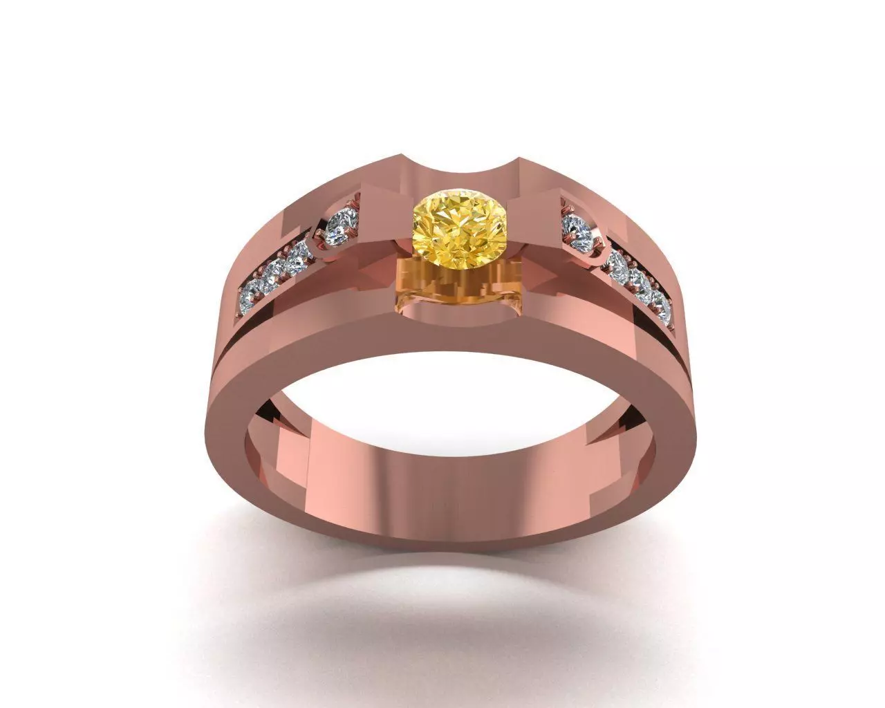 Stylish 3D Ring Model for Jewelry Making Code R13 3D print model_0