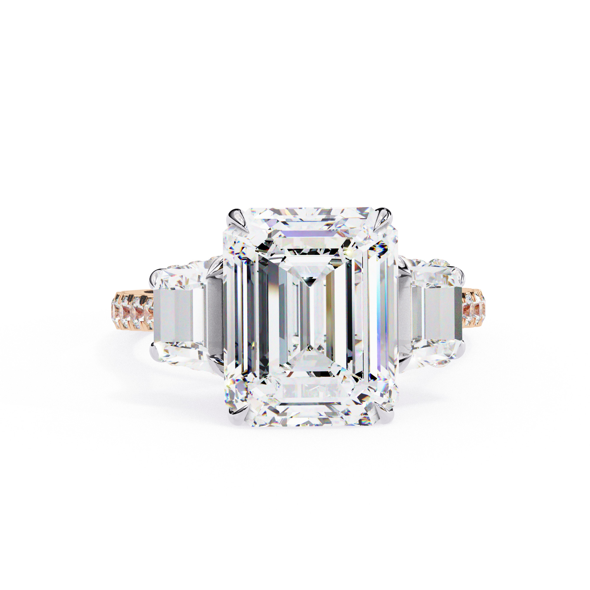 PRINCESS DIAMOND RING -CAD-132 3D model_5