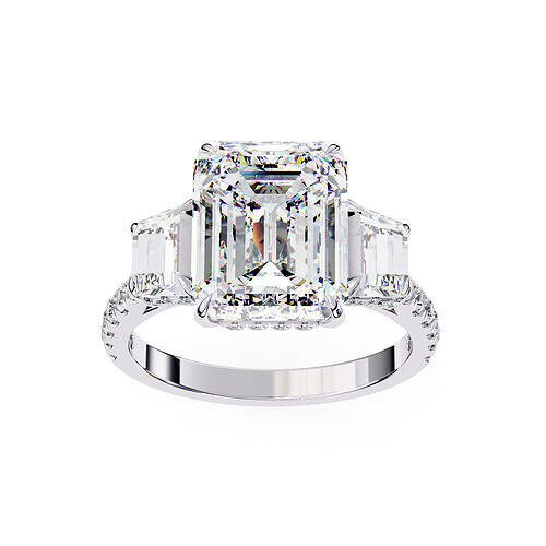 PRINCESS  DIAMOND RING -CAD-132 3D model