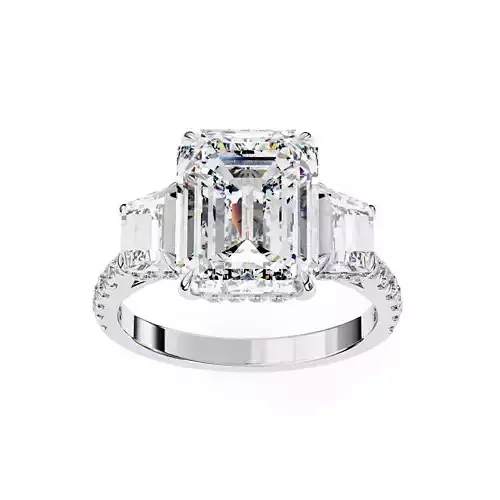 PRINCESS  DIAMOND RING -CAD-132