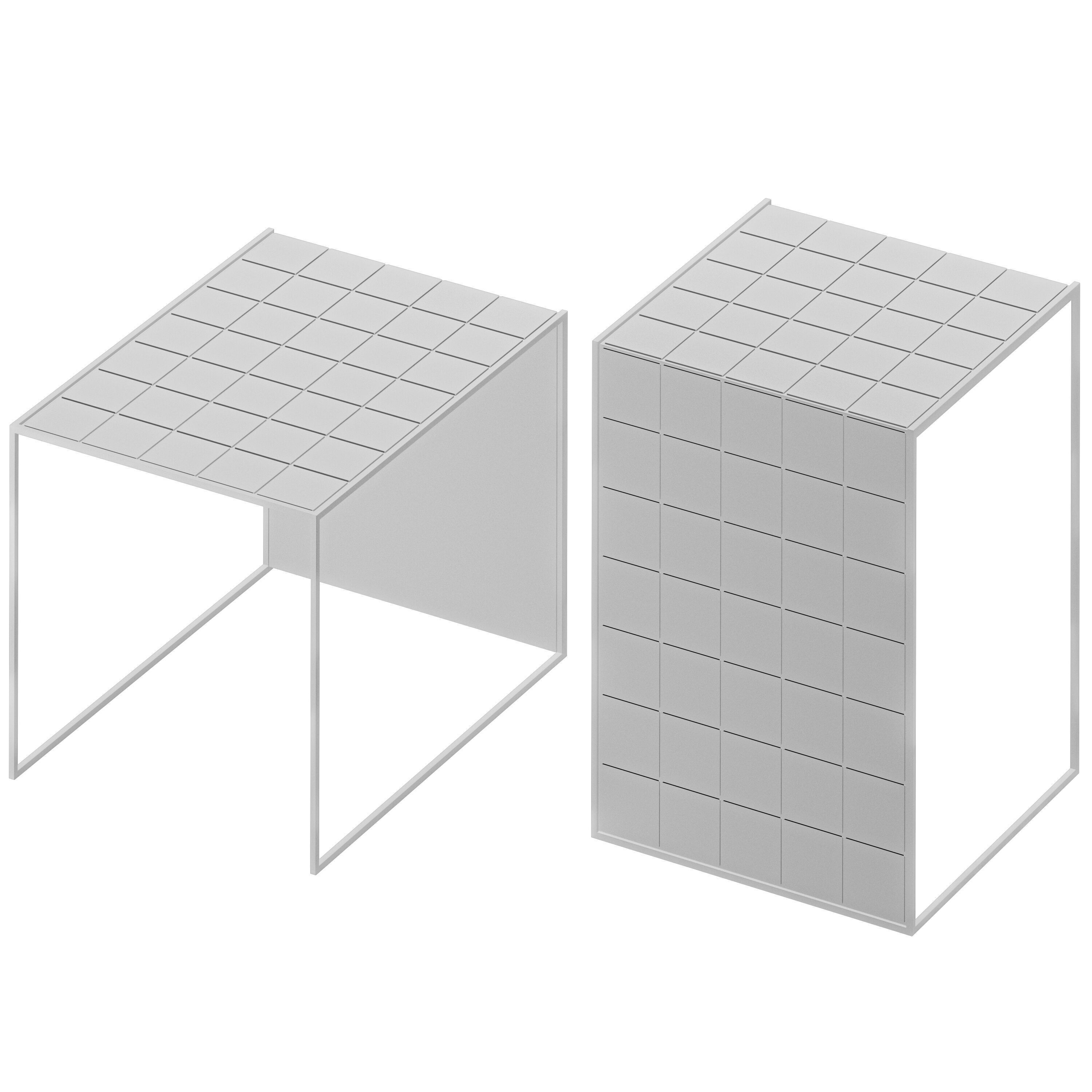 MT L-shaped tile table  3D model_4