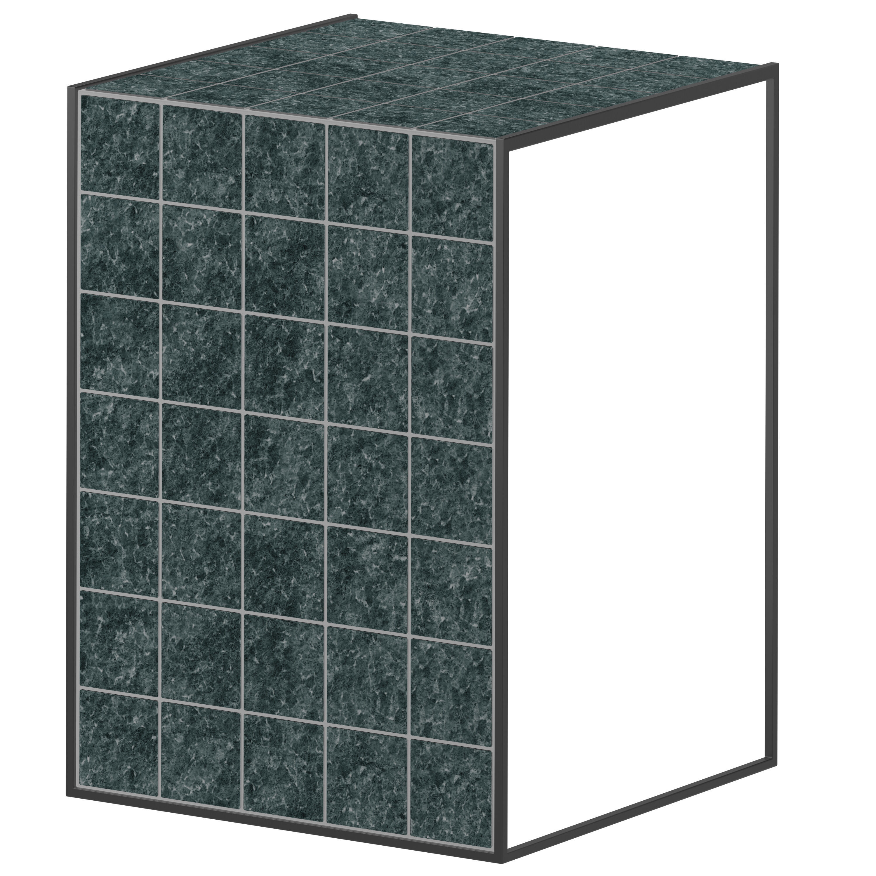 MT L-shaped tile table  3D model_1