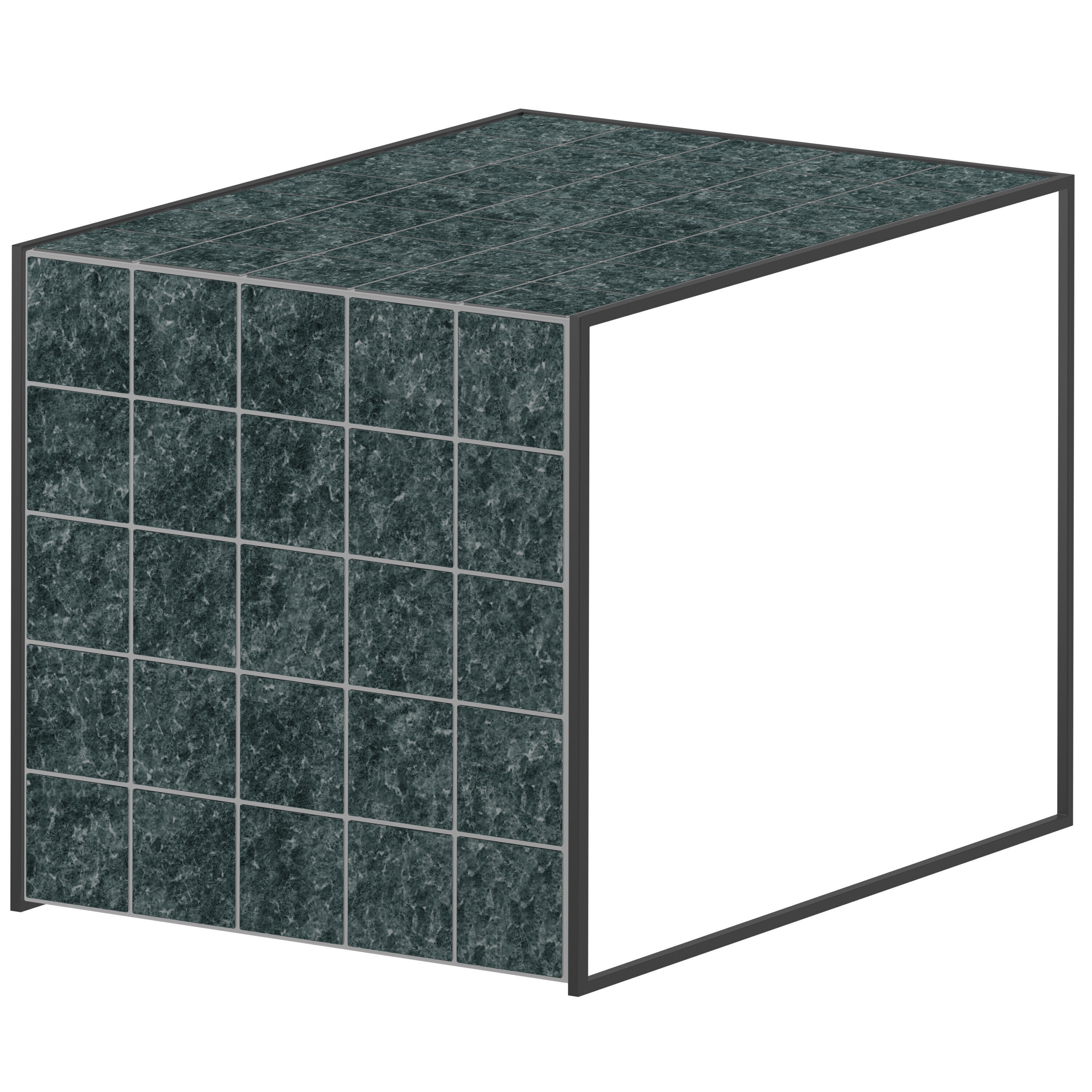 MT L-shaped tile table  3D model_2