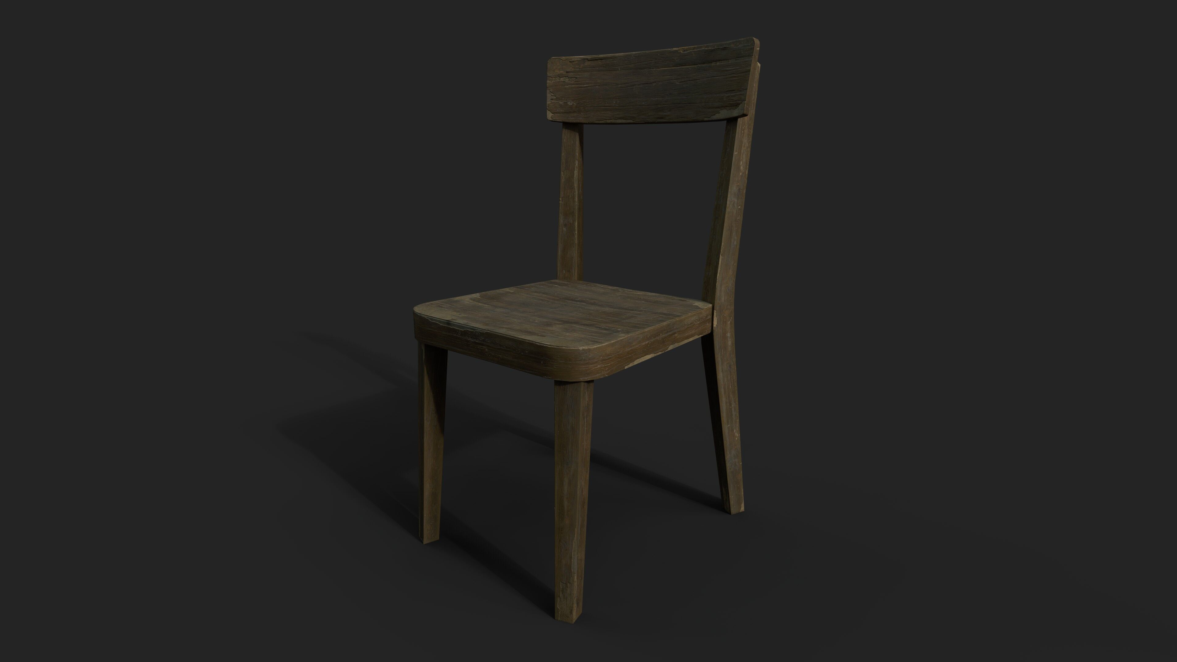 Furniture set Low-poly 3D model_7