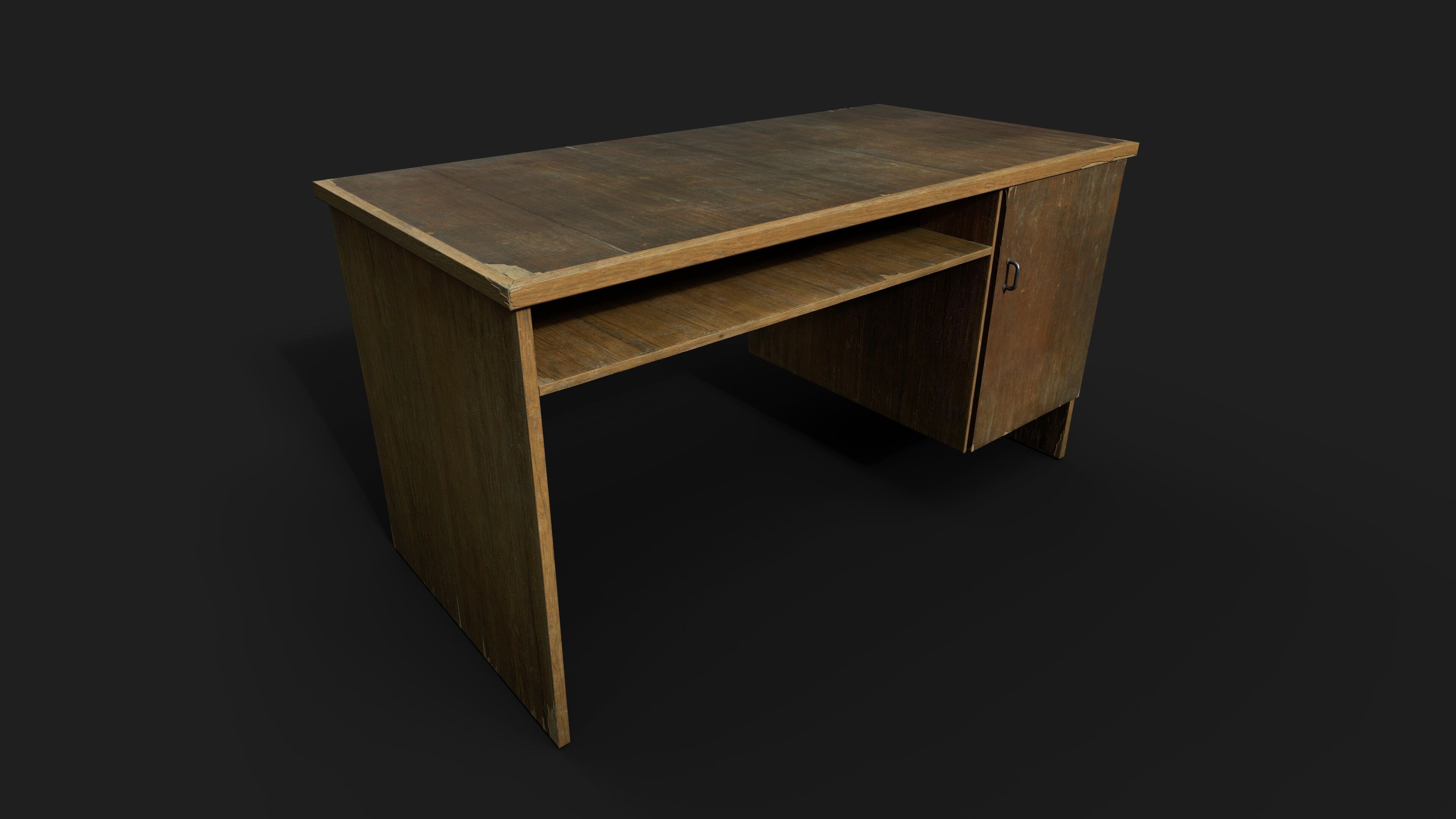 Furniture set Low-poly 3D model_14