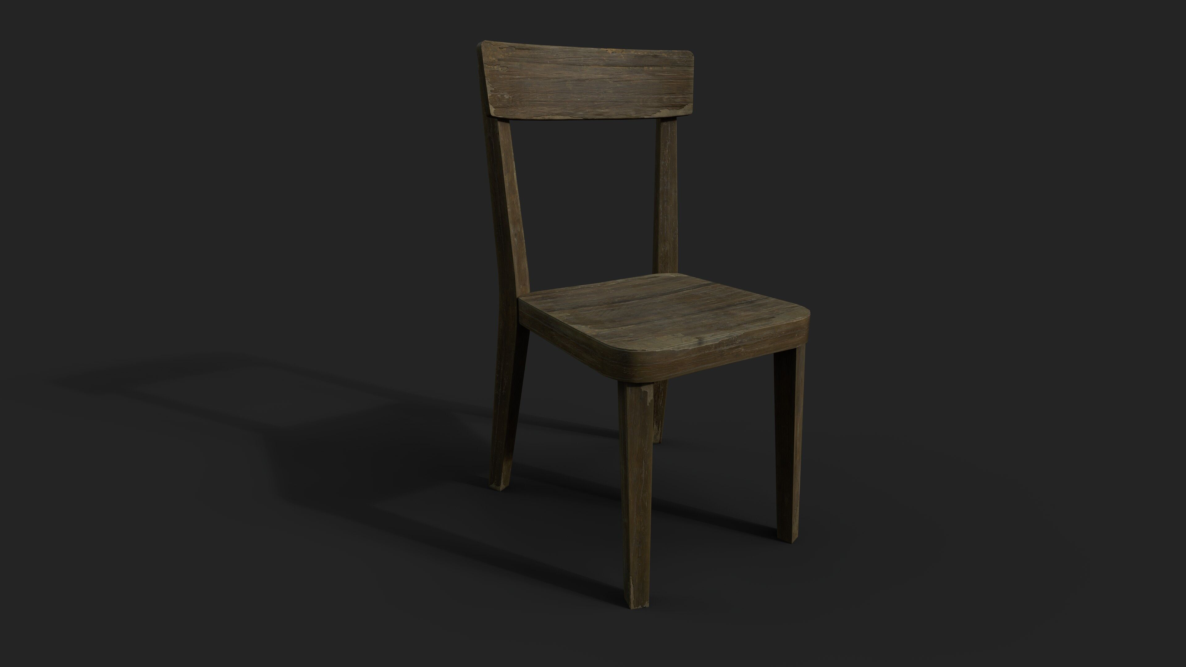 Furniture set Low-poly 3D model_9
