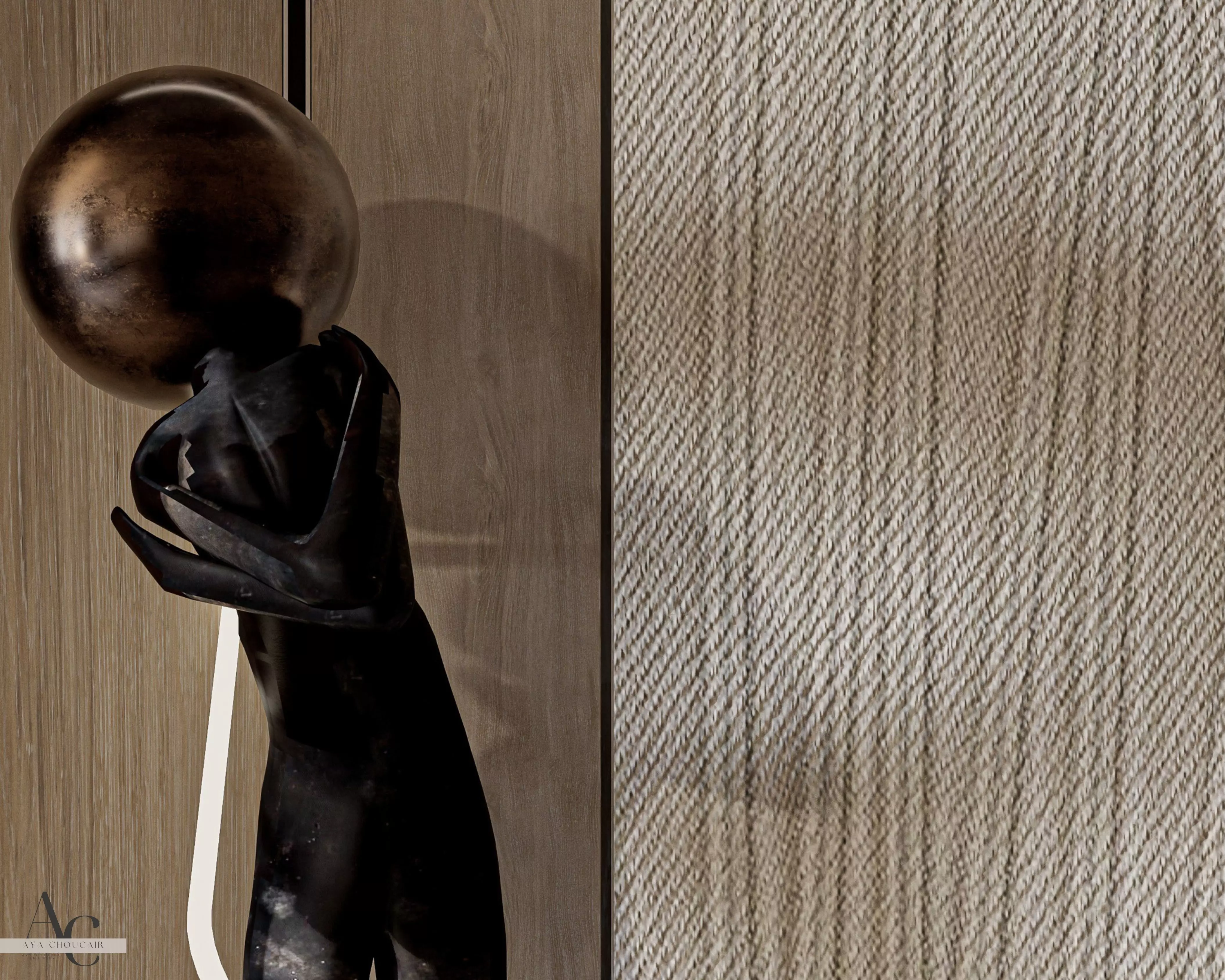 Master bedroom interior design 3D model_9