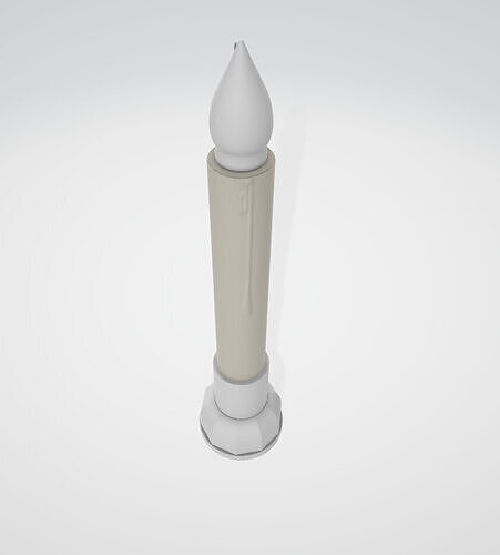 LED Candles for Home Decoration Low-poly 3D model