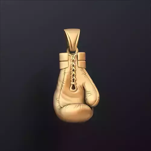 Boxing Glove Pendant 3D print model Boxing Glove Pendant 3D print model