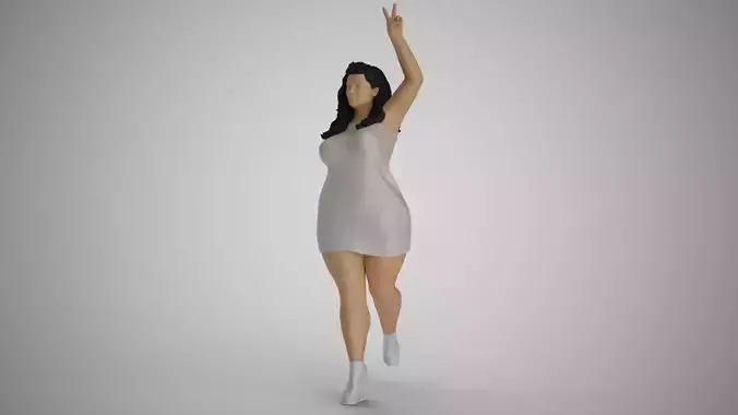 Woman Showing Victory Sign