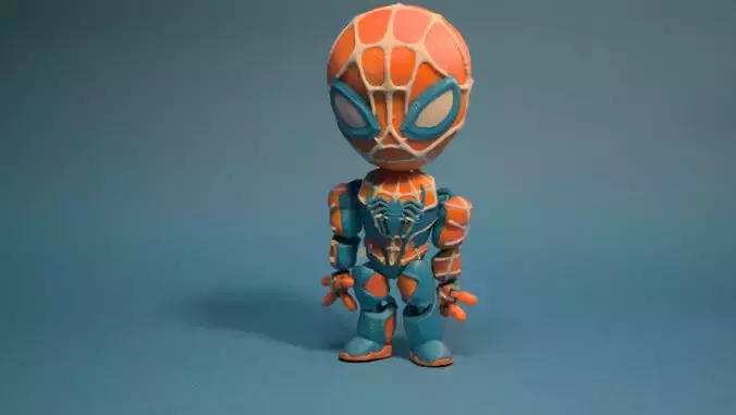 flexi spider chibi colorful and magnetic