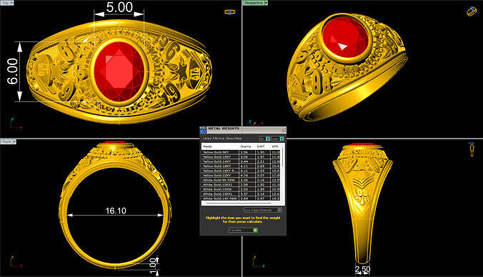 Rings-check Description 3D print model