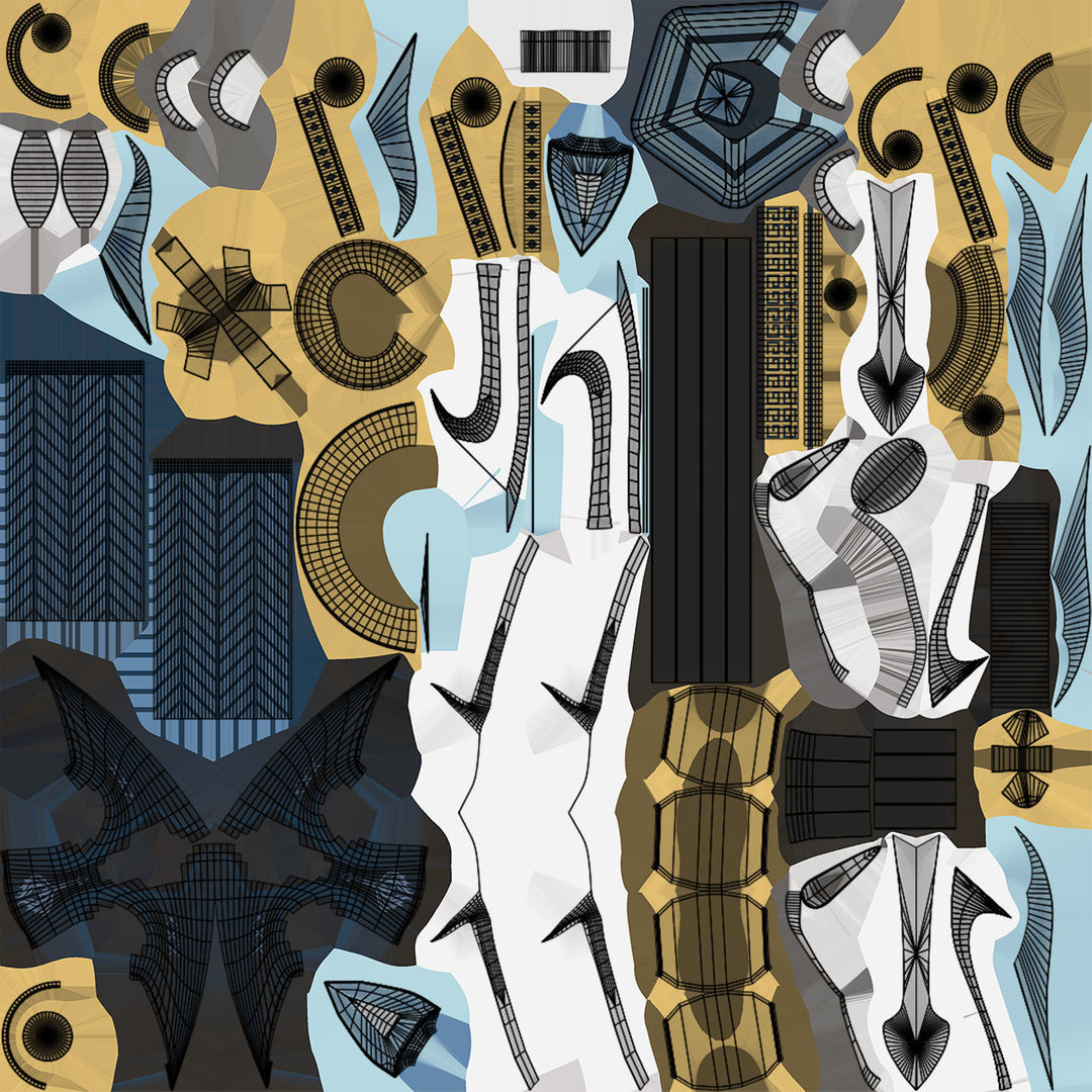 4 Fantasy Trident Collection All PBR Unity UE Textures _34