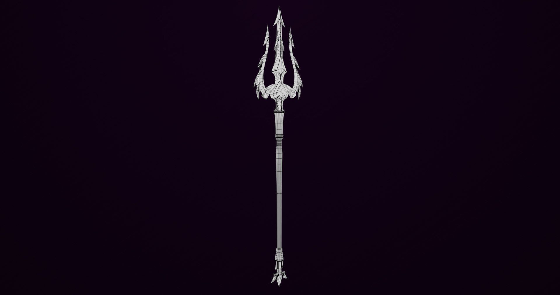 4 Fantasy Trident Collection All PBR Unity UE Textures _9
