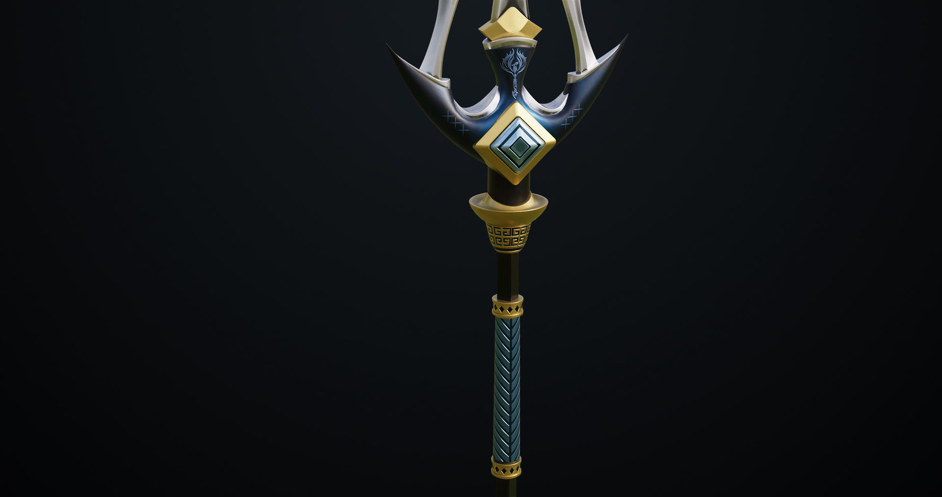 4 Fantasy Trident Collection All PBR Unity UE Textures _29