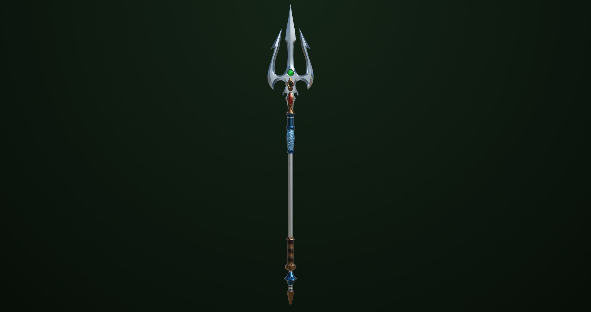 4 Fantasy Trident Collection All PBR Unity UE Textures _13