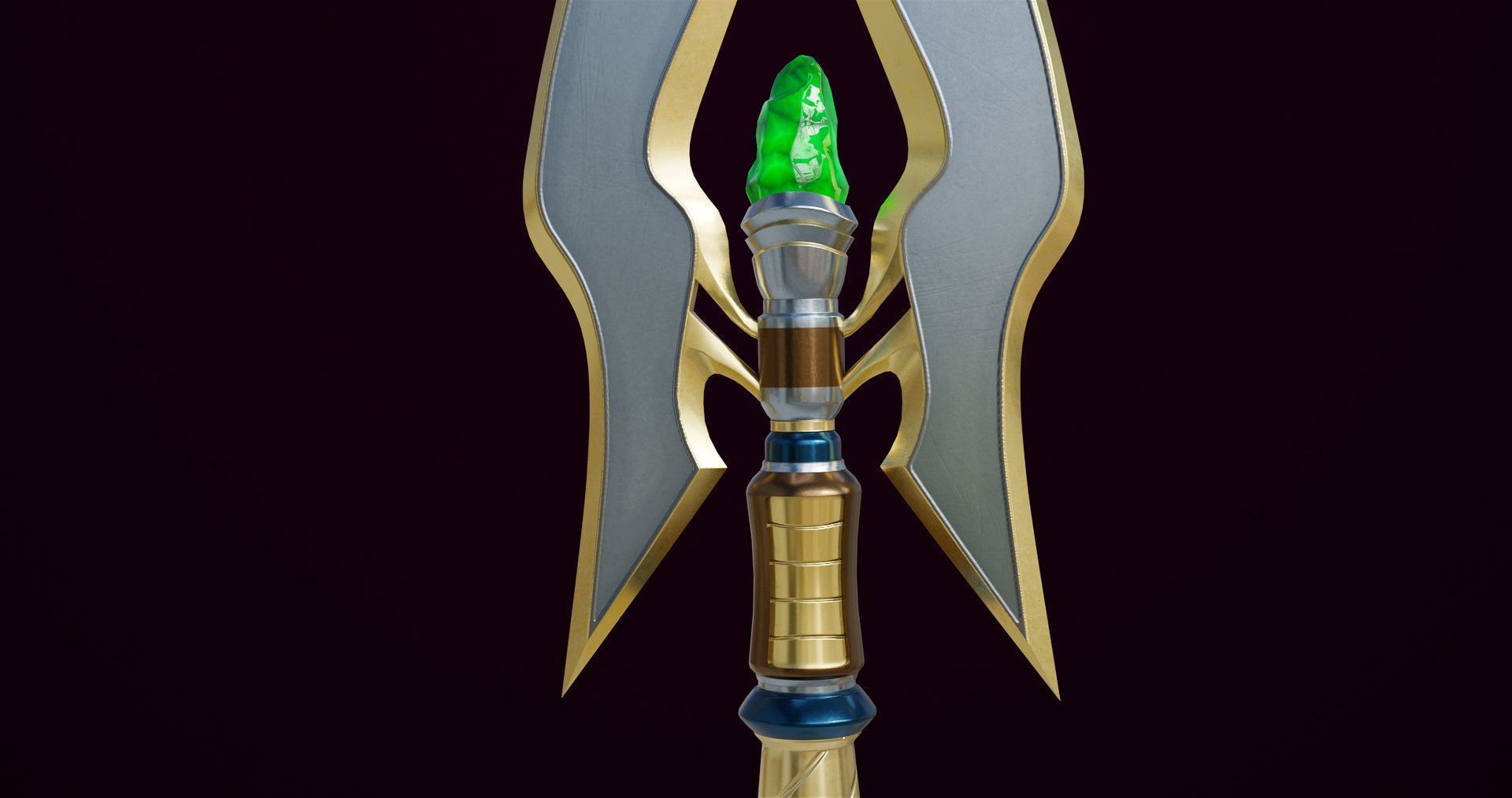 4 Fantasy Trident Collection All PBR Unity UE Textures _39