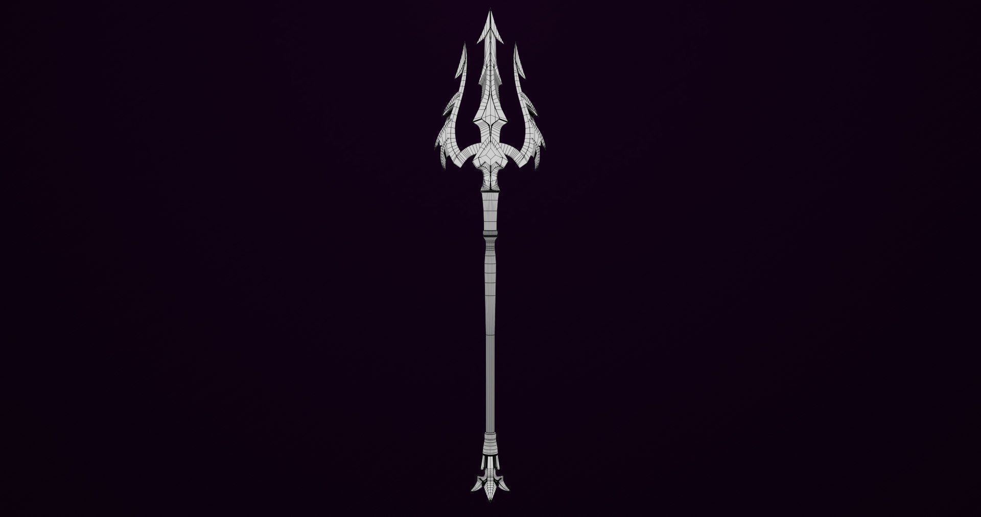 4 Fantasy Trident Collection All PBR Unity UE Textures _8