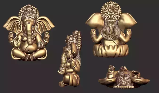 Ganpati 3d Idol model