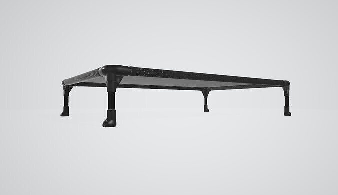 Elevated Outdoor Dog Bed Low-poly 3D model