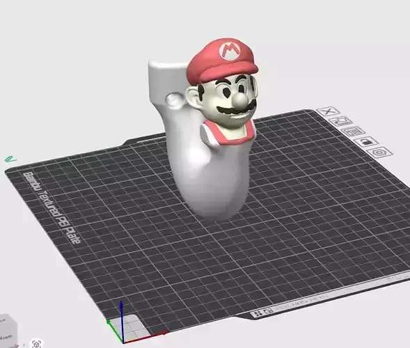 Colored Super Mario Hook 3D print model