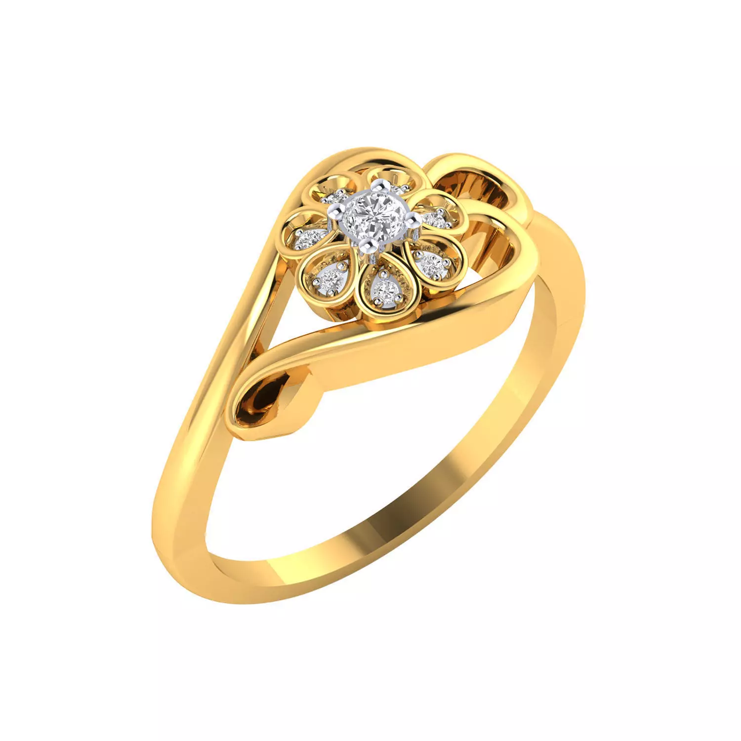 Women Ring Render 3dm STL MTL SLC JCD OBJ FBX Details 3D print model_0